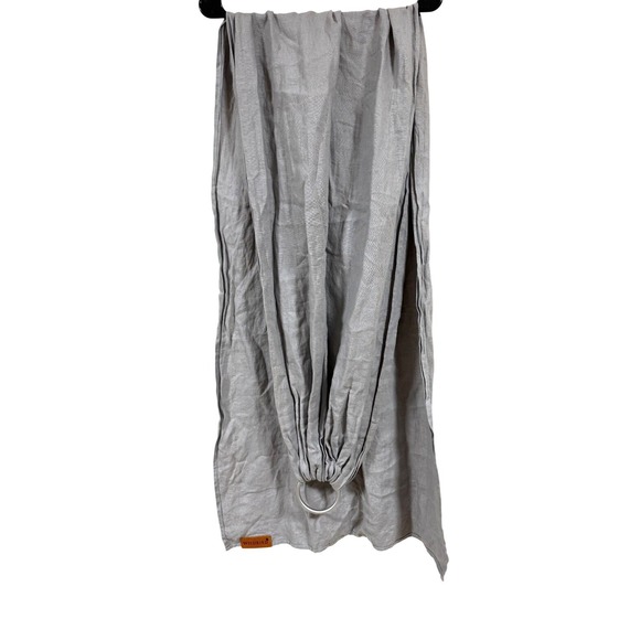 WildBird Gray (Possibly Owl) Linen Ring Sling 74" Silver Rings - Picture 2 of 4